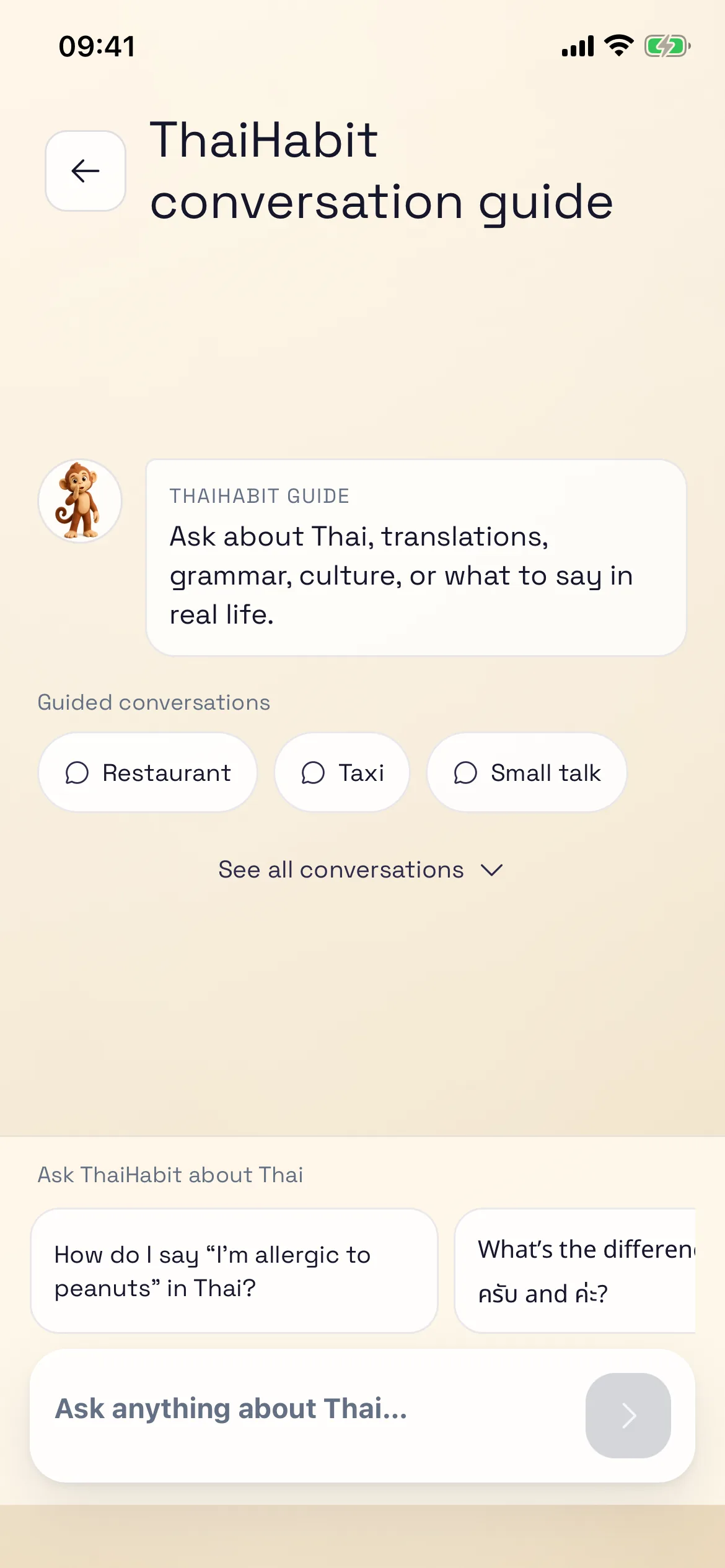 ThaiHabit conversation guide