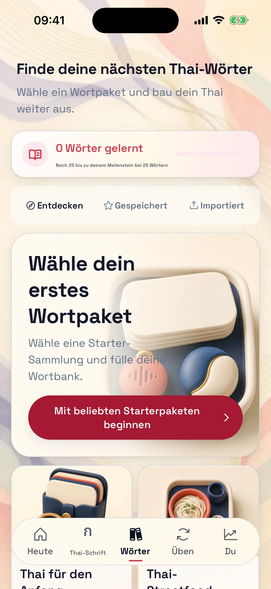 Wortschatzsammlungen in ThaiHabit
