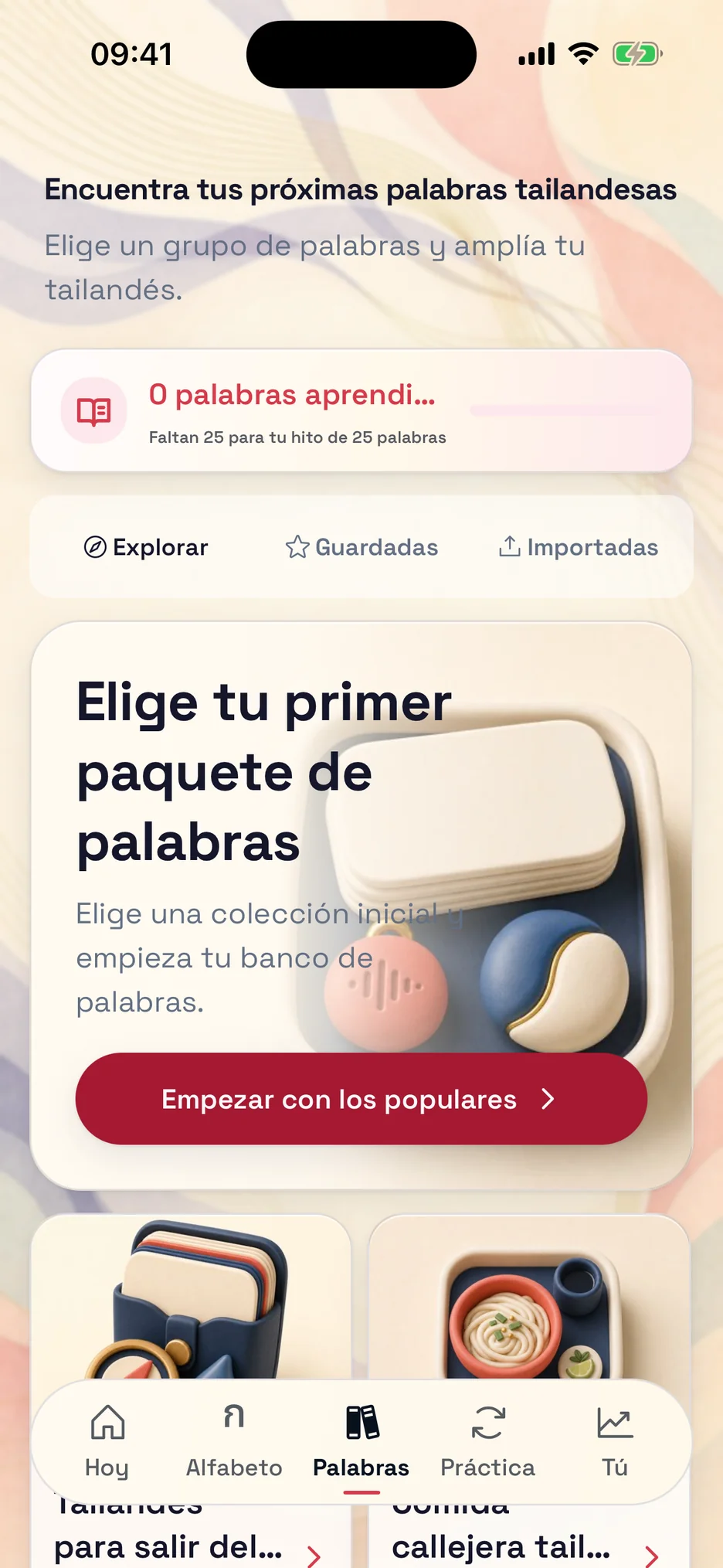 Colecciones de vocabulario en ThaiHabit
