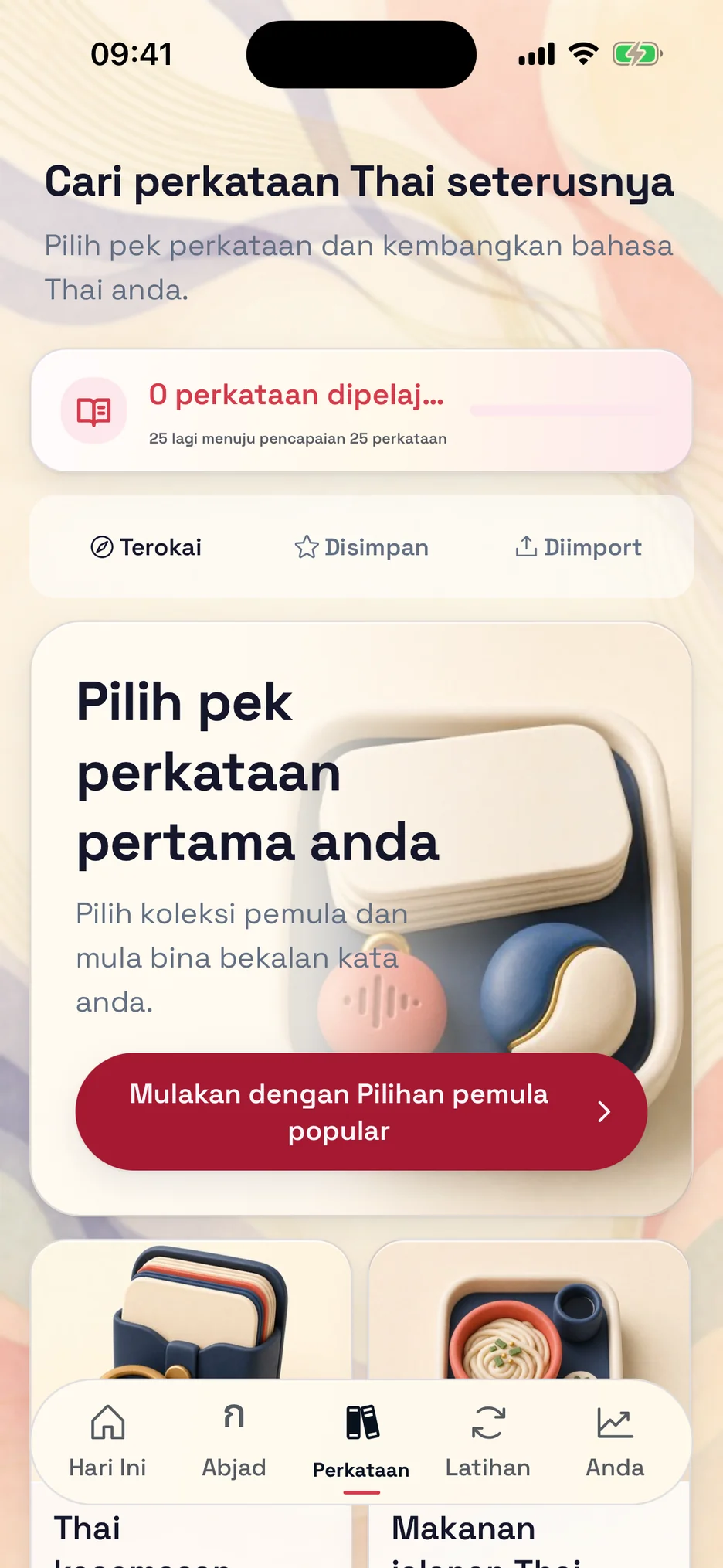 Koleksi kosa kata dalam ThaiHabit