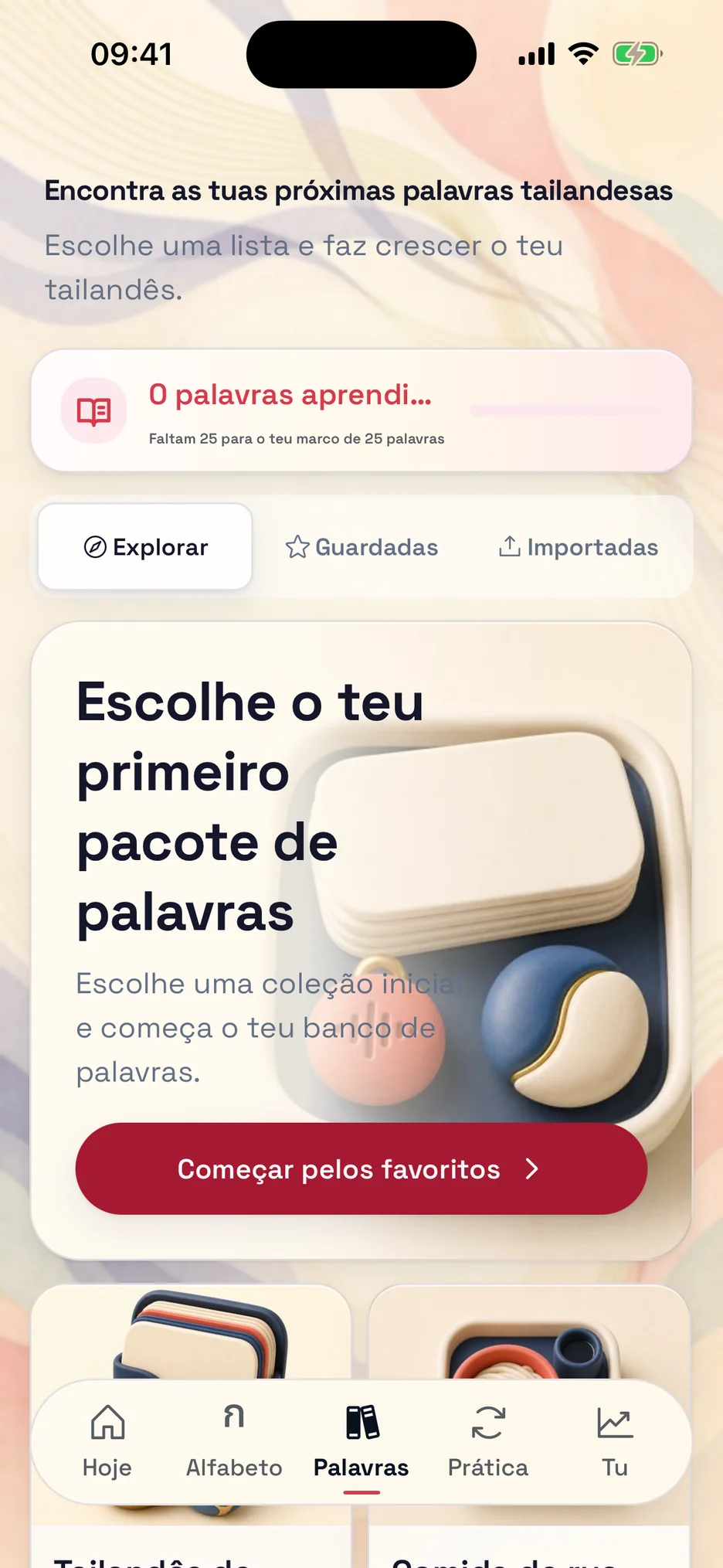 Coleções de vocabulário no ThaiHabit